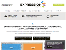 Tablet Screenshot of expressionevents.fr