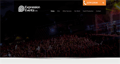 Desktop Screenshot of expressionevents.co.uk